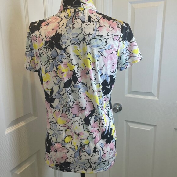 Ralph Lauren RLX Shirt Golf Tailored Fit Floral Sz M Wicking Tennis Golf Sport - Picture 7 of 16